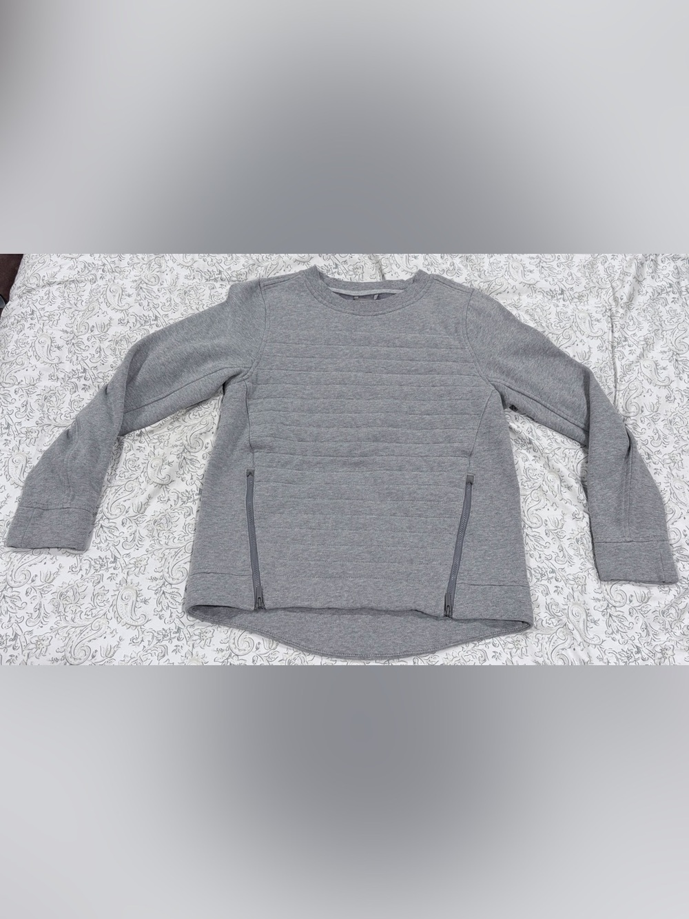 Lululemon Quilted Crewneck Sweatshirt - Gray